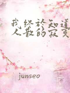 我终于知道曲终人散的寂寞是什么歌