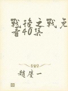 战后之战免费观看40集
