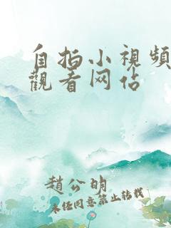 自拍小视频在线观看网站
