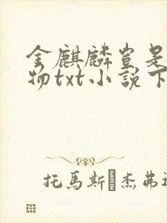 金麒麟岂是池中物txt小说下载