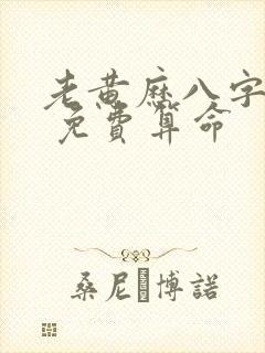 老黄历八字算命 免费算命