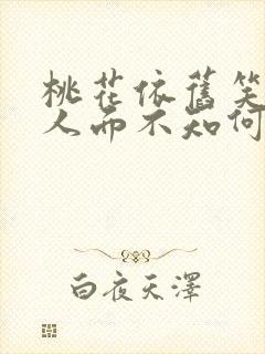 桃花依旧笑春风人面不知何处去