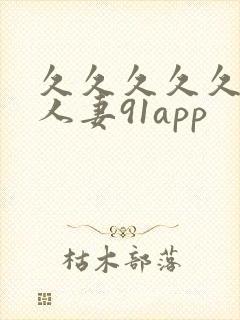 久久久久久精品人妻91app