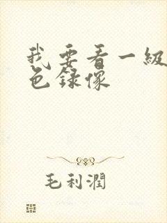 我要看一级的黄色录像