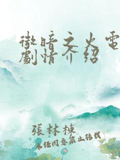 微暗之火电视剧剧情介绍