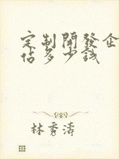 定制开发企业网站多少钱