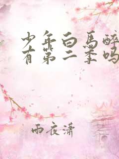 少年白马醉春风有第二季吗?