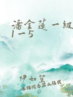 潘金莲一级淫片1一5