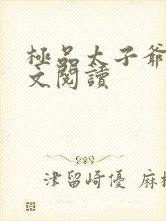 极品太子爷 全文阅读