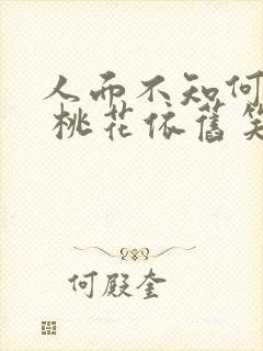 人面不知何处去 桃花依旧笑春风的意思