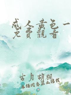 成人黄色一级片免费观看