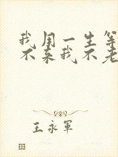 我用一生等你你不来我不老什么歌