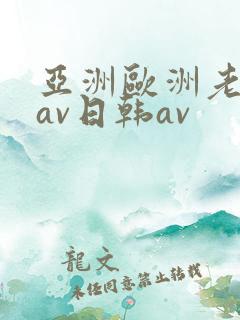亚洲欧洲老熟妇av日韩av