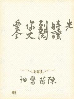 爱你到时光尽头全文阅读