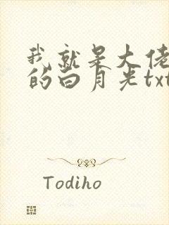 我就是大佬死了的白月光txt