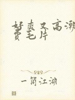 好爽又高潮了免费毛片