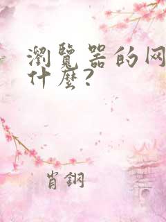 浏览器的网址是什么?