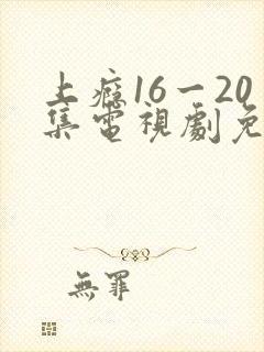 上瘾16一20集电视剧免费观看