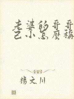 老婆的哥哥比自己小怎么称呼