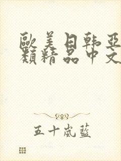 欧美日韩亚洲另类精品中文