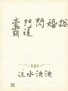 豪门闪婚总裁太霸道