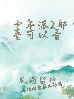 少年派2哪个平台可以看