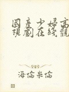 国产少妇高清电视剧在线观看