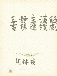 王静主演的所有电视连续剧