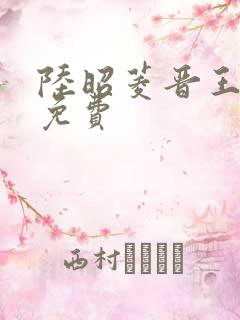 陆昭菱晋王小说免费