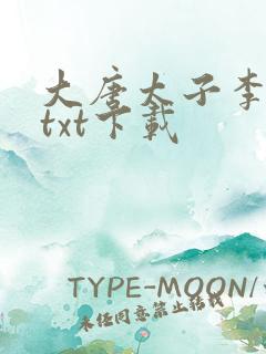 大唐太子李承乾txt下载