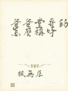 爸爸堂哥的老婆怎么称呼