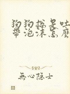 狗狗总是吐黄水带泡沫怎么办