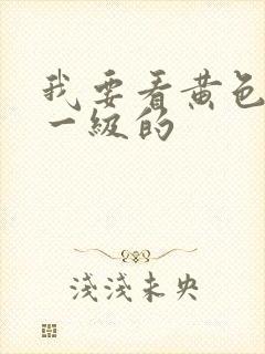 我要看黄色录像一级的