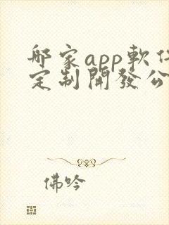 哪家app软件定制开发公司好