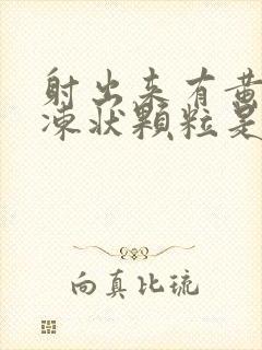 射出来有黄色果冻状颗粒是什么原因