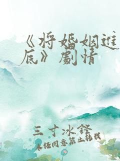 《将婚姻进行到底》剧情