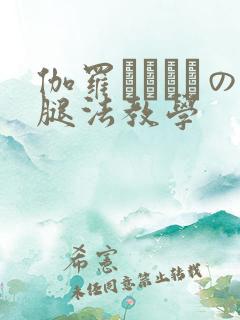 伽罗ちゃんへの腿法教学