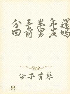 分手半年还能挽回前男友吗