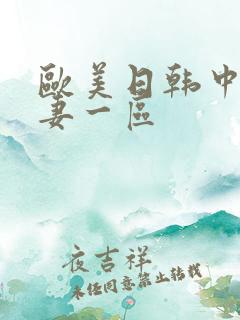 欧美日韩中文人妻一区