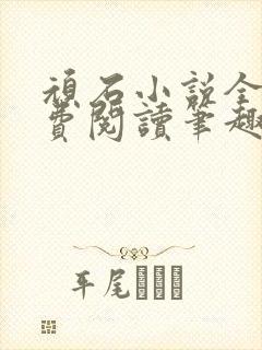 顽石小说全文免费阅读笔趣阁