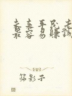 未来平民老百姓最容易赚钱的行业