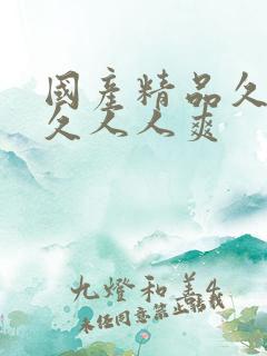 国产精品久久久久人人爽