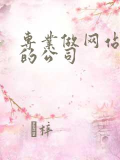 专业做网站开发的公司