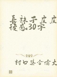 长袜子皮皮的读后感30字