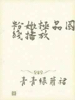 粉嫩极品国产在线播放