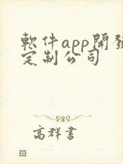 软件app开发定制公司