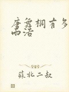 唐舞桐有多爱霍雨浩