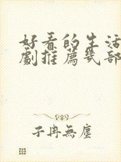 好看的生活电视剧推荐几部 前十名