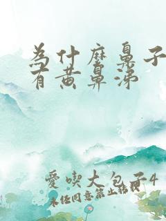 为什么鼻子里老有黄鼻涕