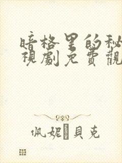 暗格里的秘密电视剧免费观看全集